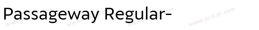 Passageway Regular字体转换